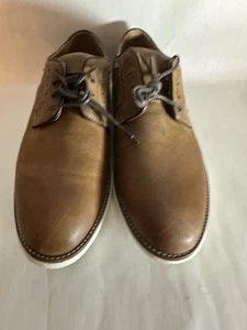 Johnston & Murphy Shoe Men's Holden Round Toe Dress Brown Full Grain 9.5 M US - Picture 1 of 5