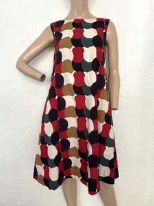 MARIMEKKO x UNIQLO Polka Dot Pure Cotton A Line Sleeveless Dress S UK 8-10 EUC - Picture 1 of 19