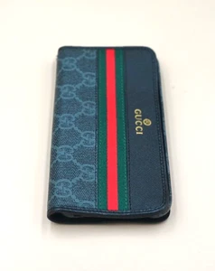 GUCCI GG Supreme Red & Green Web Stripe iPhone X Case Wallet - Picture 1 of 13