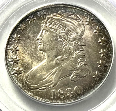 1830 Bust Half Dollar-Small O- PCGS MS 63! Beautiful Type Coin! - Image 1 of 4
