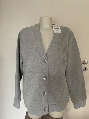 ZARA Damen Cardigan Jacke Grau Gr. M (L) 38 / 40 Neu m. Etikett - Bild 1 von 4
