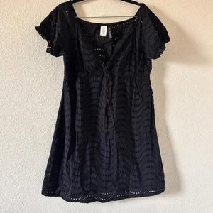 Vestido para mujer La Blanca con ojales pequeño negro vacaciones playa natación encubrimiento - Imagen 1 de 12