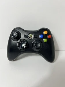 OEM Microsoft Xbox 360 Wireless Controller Black Genuine Authentic - Picture 1 of 6