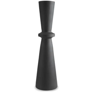 Signature Design by Ashley Collisten Vase - Black Polyresin with Linear Textured - Picture 1 of 3