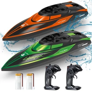 RC Boat for Kids Remote Control Boats 2 Pack Toys Waterproof with Rechargable... - Picture 1 of 7
