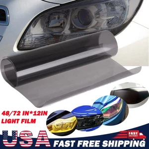 Matte 12"x72" Matte Golden Black Purple Rear Car Lights Tail Light Stickers Film - Bild 1 von 16