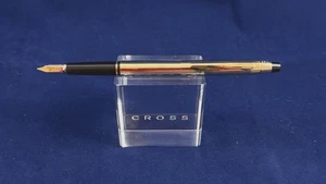 CROSS 10K GOLD-FILLED ROLLED CLASSIC CENTURY FOUNTAIN PEN w14K GOLD NIB #4506-M - Picture 1 of 11