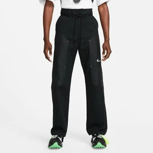 Size S -Nike x Off White Utility Pants Black Techno Fabric CU2500-010 Mens - Picture 1 of 4