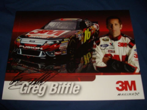 2011 GREG BIFFLE #16 3M NASCAR POSTCARD Cover