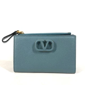 VALENTINO TW2P0T46RQR V logo Compact wallet Folded wallet Unused - Foto 1 di 12