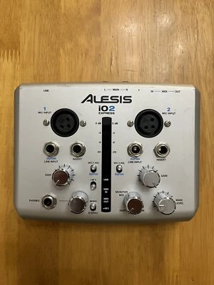Alesis iO2 Express 2-Channel USB Recording Interface Guitar Mic Stereo - Image 1 of 3