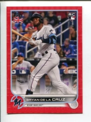 Bryan de la Cruz #/99 2022 Topps UK Edition Big Ben #87 ⚾ RC - Image 1 of 3
