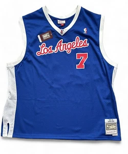 NWT Mitchell & Ness LA Clippers Lamar Odom 2002-03 Mens 4XL Swingman Blue Jersey - Picture 1 of 11