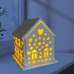 Silicone Moulds Casting Moulds Houses 3D Mould House Holder Plaster Heart Mould - Picture 1 of 5