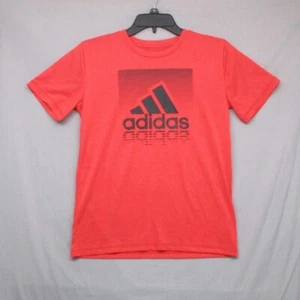 Adidas Graphic Print T-Shirt Red Youth Unisex Size | M (10/12) - Picture 1 of 7