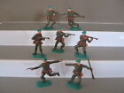 Timpo 1St Series American Green Berets Very Rare - Set Of 7 In All 7 Poses Ex/C