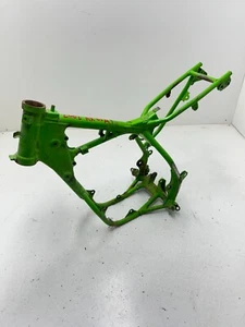 2002 02 Kawasaki KX65 Kx 65 -A Green Main Frame Chassis Steel GOOD THREADS! BOS! - Picture 1 of 13