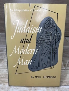 VTG Judaism and the Modern World Will Herberg ~ HC/DJ 1st Edition (1951) - Foto 1 di 21