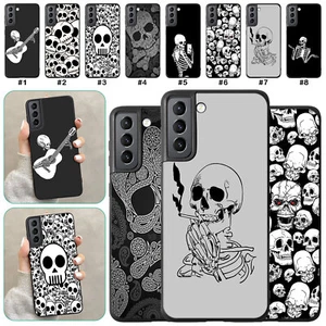 Stylish Skull Pattern Phone Case For Samsung Galaxy S24 S23 Ultra S22 S25 Cover - Picture 1 of 51