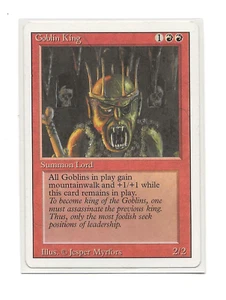 GOBLIN KING Magic REVISED English LP / EX MTG - Imagen 1 de 1
