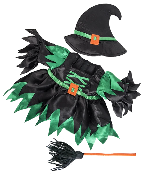 TEDDY MOUNTAIN Hexe Halloween Teddy Kleidung 16" Outfit passt 14" - 18" Build a Bear