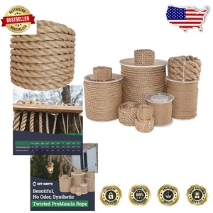 Heavy-Duty 1" x 100ft Twisted Polypropylene Rope - Strong & Affordable Utility - Picture 1 of 10