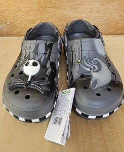 NEW Nightmare Before Christmas Glow In The Dark Adult Crocs Walt Disney World - Picture 1 of 17
