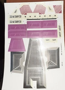 Pegatina de repuesto vintage Star Wars Snowspeeder (rosa) pelar y pegar  - Imagen 1 de 3