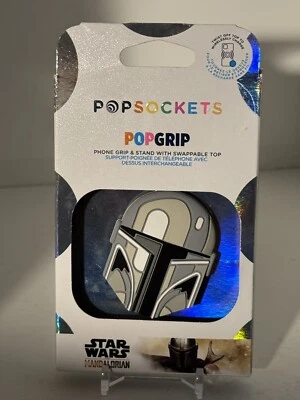 Star Wars Popsockets PopGrip - THE MANDALORIAN HELMET POPOUT  SAME DAY SHIPPING - Image 1 of 4