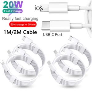 Wholesale Fast Charger 20W PD USB C/Type C Cable For iPhone 13 12 11 Pro Max XR - Picture 1 of 13
