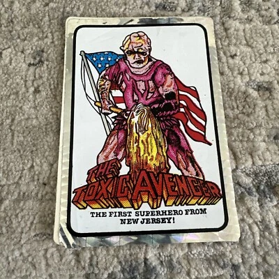 Rare Toxic Avenger Prism Vending Machine Sticker  Trading Card!!         A - Image 1 of 4