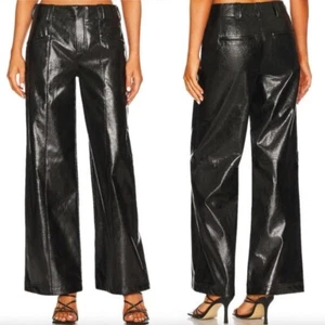 Pantaloni FREE PEOPLE Star Incroced Lovers gamba dritta vegan ecopelle taglia 6 - Foto 1 di 16