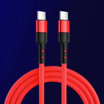 Fast Charger Type C To Type C PD 100W Dual Type C Charging Data Sync USB Cable - Image 1 of 4