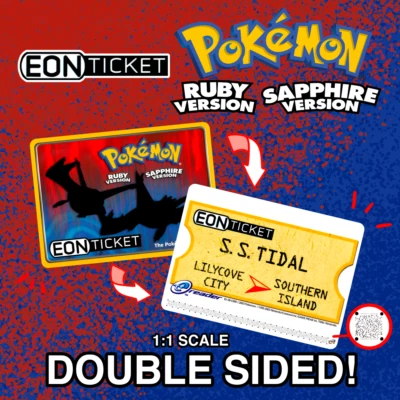 Eon Ticket - Pokemon Ruby & Sapphire e-Reader Custom Card (Read Description) - Image 1 of 4