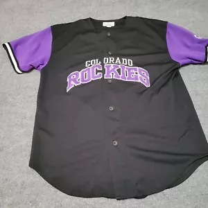 Camiseta de béisbol vintage de los Colorado Rockies talla L Starter Larry Walker #33 MLB - Imagen 1 de 10
