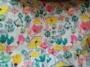 Floral Scrap Fabric art gallery fabric flowers arts and crafts quilts doll - Picture 1 of 1
