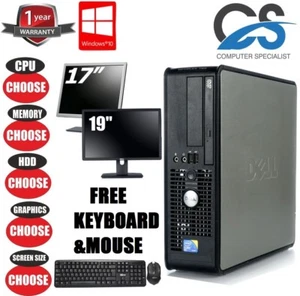 DELL/ hp GAMING PC Core i5 2nd Gen DESKTOP 1TB 8GB COMPUTER TOWER WINDOWS 10 - Picture 1 of 6