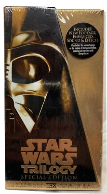 Brand New Star Wars Trilogy Special Edition VHS Box Set 3 Tapes Gold Sealed - Image 1 of 4