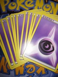 POKEMON NOIR & BLANC HS (◕‿◕✿) NEUVES LOT DE 12 ENERGIES PSY PSI VIOLET NEUVES - Picture 1 of 1