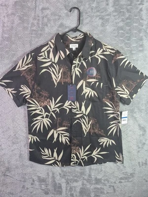 Camisa Haggar Para Hombres XL Con Botones La Camisa Sin Tapones Nueva Con Etiquetas Calce Ajustado Palmeras Foto 1 de 4