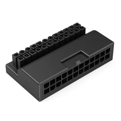 ATX Motherboard Female 24Pin to 24pin Male 90 Degree Power Adapter Mainboard - Image 1 of 4