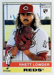 2025 Topps Heritage #181 Rhett Lowder Cincinnati Reds - Bild 1 von 2