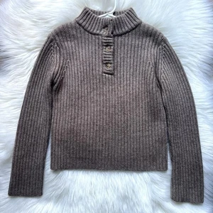 Donsje Amsterdam Merino Wool Blend Henley Knit Sweater Boy’s Sz 5-6 Y High Heck - Picture 1 of 12