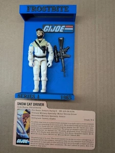 GI Joe Frostbite 1985 Serie 4 con soporte 3d personalizado COMPLETO - Imagen 1 de 9