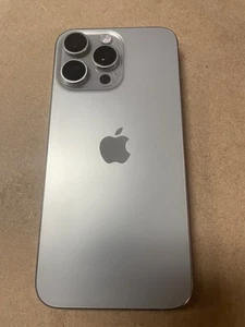 iPhone 15 Pro Max Back Housing Replacement w Small Parts OEM -Natural Titan - A - Picture 1 of 6