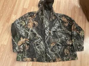 Mens/ Red Head Mossy Oak Hunting Jacket Hooded Zips&Button 3XL(64” Chest 32”Leng - Picture 1 of 4