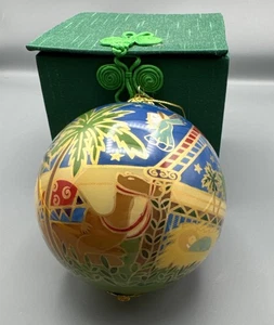Li Bien Weihnachtsschmuck, handbemaltes mundgeblasenes Glas - Bild 1 von 5
