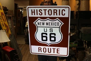 Authentic DOT-6 New Mexico Historic US Route 66 Highway 30" Metal Road Sign - Picture 1 of 5