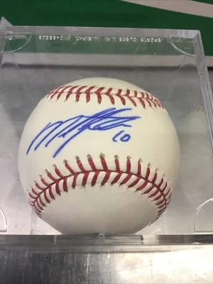 Miguel Tejada Firmado Autografiado Oficial Grandes Ligas de Béisbol Foto 1 de 3