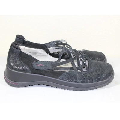 JAMBU “Montana” Round Toe Leather Mary Janes Black Size 9W Wide - Image 1 of 4